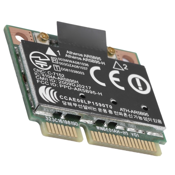 Trådlöst nätverkskort WiFi SemiMini PCIE Adapter AR5B95 802.11B g/n 150Mbps 2.4GHz