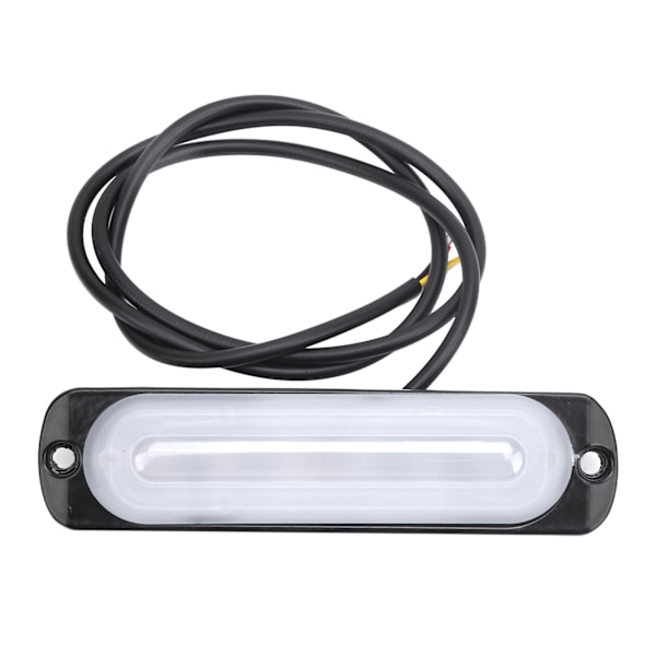 12V 6LED Sidomarkeringsljus Blinkande Varningssignal Lampa Vit Gul Belysning för Bil Lastbil