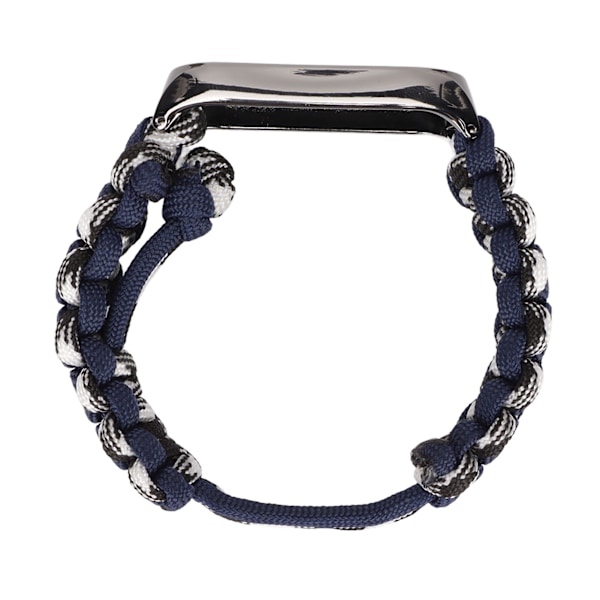 Armband med paraplysnöre för Xiaomi Mi Band 6/5 NFC Klocka Justerbar Ersättningsarmband Marinblå
