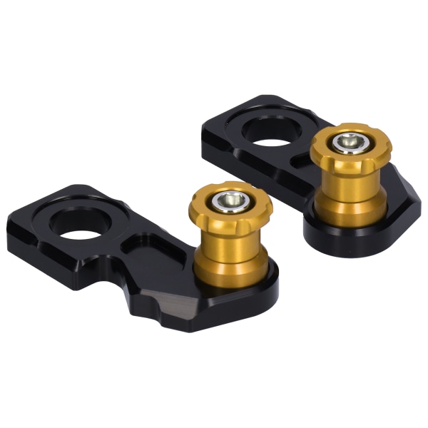 2 stk. Motorsykkelakselblokk Slider Aluminiumlegering Erstatning for CB650R/F CBR650R 2019‑2020 Gul