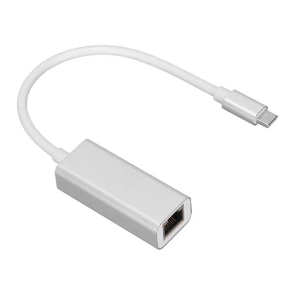 USB C - RJ45 Ethernet -sovitin Nopea Yhteys Ajurivapaa Hopea Type C - RJ45 Gigabit Ethernet -portti Kotiin ja Toimistoon