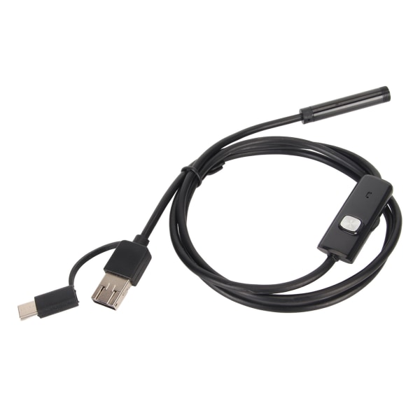 USB -endoskop 8 mm lins 3 i 1-gränssnitt IP67 vattentät typ C inspektionskamera för mobiltelefon surfplatta Bärbar PC