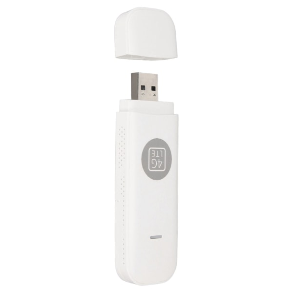 4G LTE USB WiFi-modem med SIM-kortspor Høyhastighets ulåst bærbar 4G-ruter Travel Hotspot Worldwide Universal White