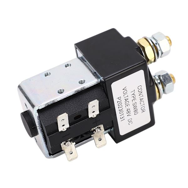 Kontaktorrela Metalllegering Högpresterande Startmotor Solenoid Relä Ersättning för E‑Z‑GO 100A 48V