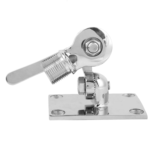 38 mm/1,50 tommer 316 rustfrit stål Marine VHF Antenne Dobbelt Aksel Justerbar Basemontering Antennebase