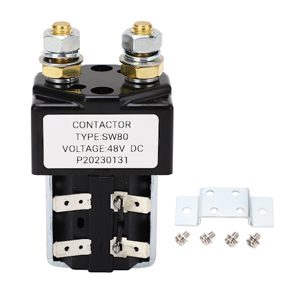 Kontaktorrela Metalllegering Högpresterande Startmotor Solenoid Relä Ersättning för E‑Z‑GO 100A 48V