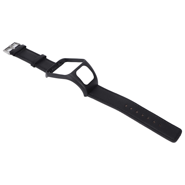 Smartwatch-armband i retro-läder för TOMTOM Runner3 Adventurer Svart