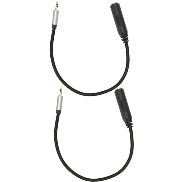 3,5 mm Han til 6,35 mm Hun Kabel Tabfrit 1/4 tommer til 1/8 tommer Instrumentkabel til Hovedtelefon Mixer Hjem Stereo 11,8 tommer