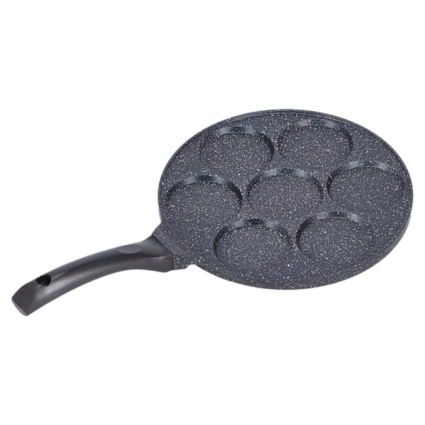 7-hulls stekepanne Mini Flat Bottomed pannekakepanne Nonstick Hamburg Egg stekepanne for kjøkken induksjon komfyrFlat