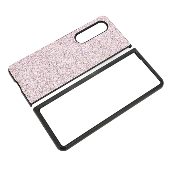 Skyddande mobilfodral Bling Telefonfodral Repskyddande Glitterfodral för Galaxy Z Fold 3 Blinkande Rosa