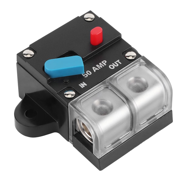 12‑24V Strømbryter Trolling Motor Bil Marine Båt Sykkel Stereo Audio Inline Sikringsholdere Inverter 50A