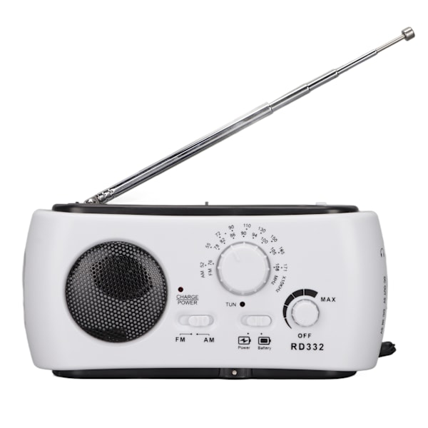 RD322 Käsikammenvääntöradio AM FM Monitoiminen Hätäradio Sähkökatkoihin Valaistus Ulkoiluun Retkeilyyn