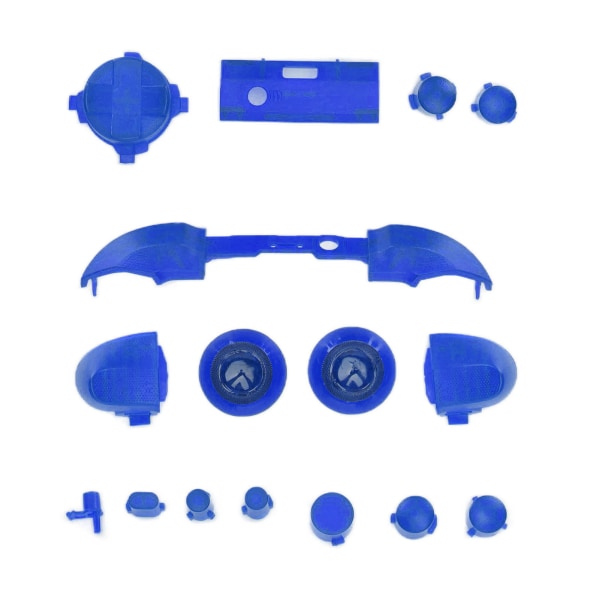 Full Buttons Mod Kits Trigger Full Trigger Modul Set för XBOX Series X för XBOX Series S ControllerTransparent Blue
