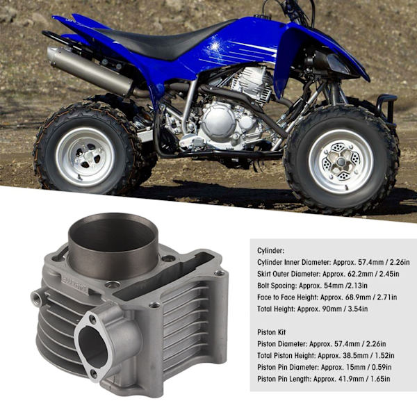 ATV QUAD GY6 150 157QMJ 1P57QMJ 4-tahti ilmakylmäinen Mopedsylinterisarja