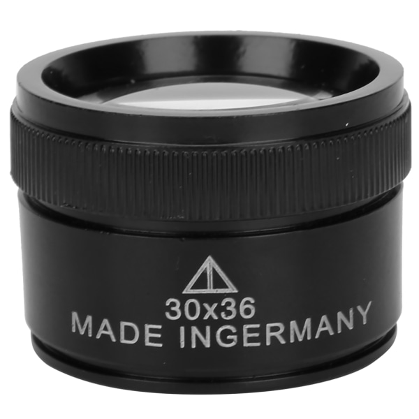 30X Mini handhållen förstoringsglas rund för smyckesidentifiering komponentdetektering 30x36 mm