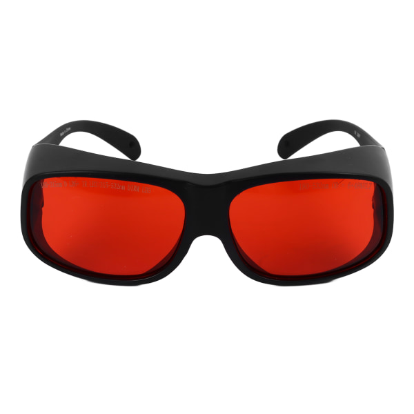 532nm laser sikkerhetsbriller Anti laser briller OD5+ beskyttelseslinser for skjønnhetssalonger medisinske institusjoner Svart innfatning Røde linser