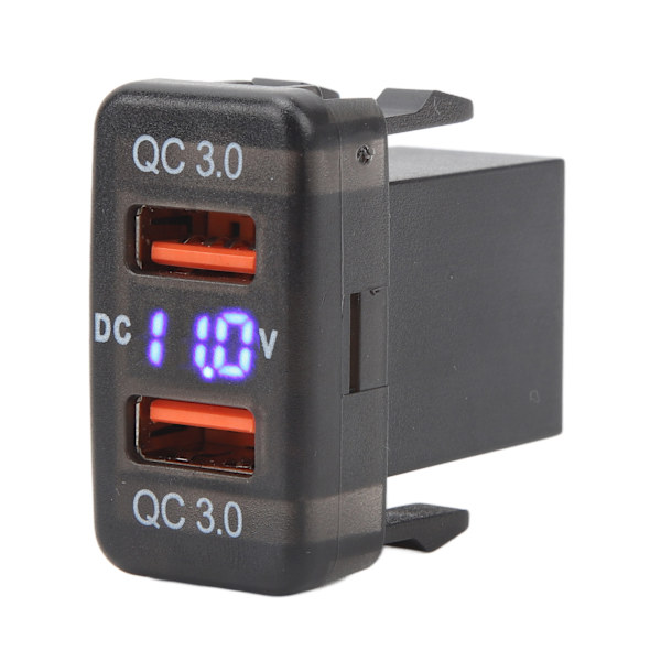 Kaksois-USB-porttilaturi QC3.0 Pikalataus Virtalähde FJ Cruiser Fortuner Hilux Tacoma 1.57x0.87 tuumaa
