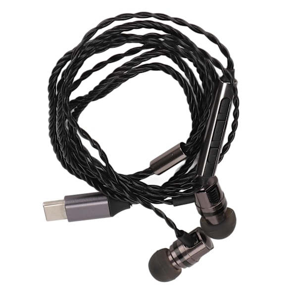 Monitorikuulokkeet HiFi Stereo Type C Langalliset DAC-kuulokkeet mikrofonilla muusikoille ja audiofiileille