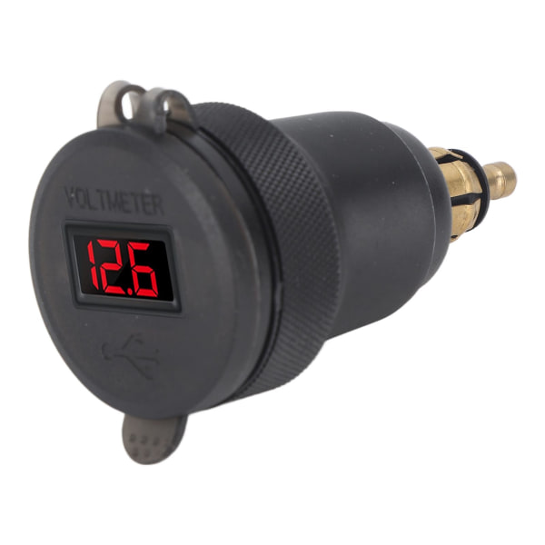 USB Billader QC3.0 PD Port Hurtiglading Strømadapter Lader for 1 2 3 Serie DC12 til 24V EU Grensesnitt Rød