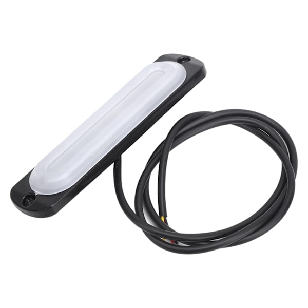 12V 6LED Sidomarkeringsljus Blinkande Varningssignal Lampa Vit Gul Belysning för Bil Lastbil