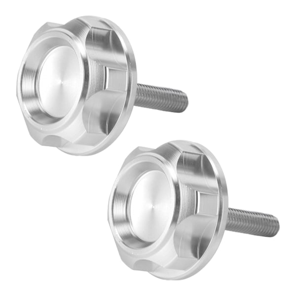 2 stk. Motorcykelstyr CNC Skrueprop Aluminiumlegering Passer til Honda Z50J MONKEY DAX CT70 Z50R 50 Sølv