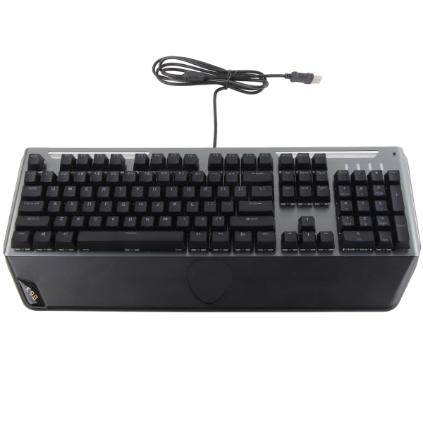 Trådbundet mekaniskt tangentbord 104 nycklar blå switch USB LED-stöd för Win XP/7/8/10