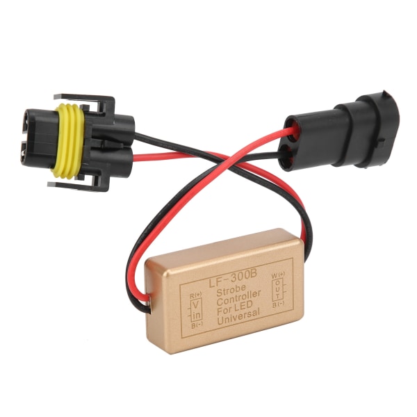 Flash Strobe Controller Box Kontinuerlig blinkende modul H8 H9 H11 sokkel for LED hovedlys tåkelykt