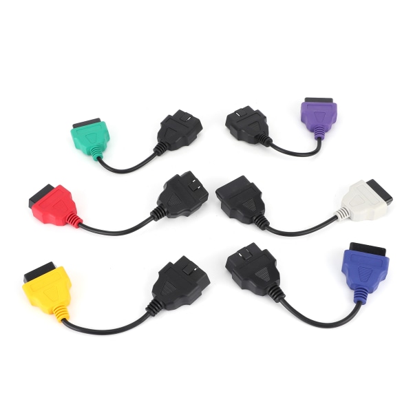 Auto OBD2 Connector Diagnostic Adapter Kabel - 6 farver, DC 12V - Passer Chrysler