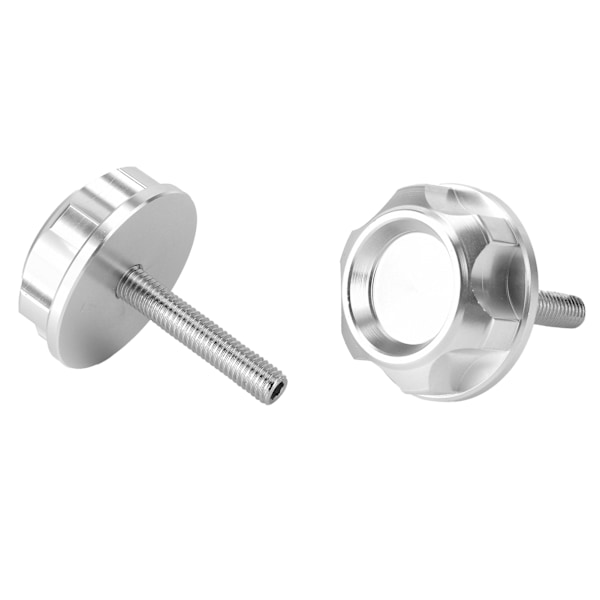 2 stk. Motorcykelstyr CNC Skrueprop Aluminiumlegering Passer til Honda Z50J MONKEY DAX CT70 Z50R 50 Sølv