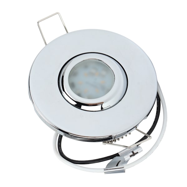 2.6in RV Båt Infälld LED Taklampa Vridbart Lamphuvud 75LM 3000K IP66 Vattentät för Yacht Hall Korridor Skåp Trappa