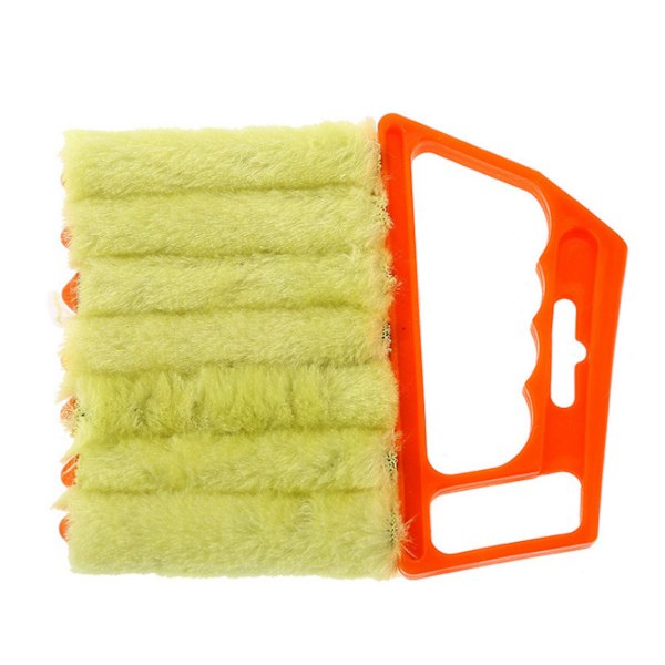 Mini persienner rengøringslukke multifunktionelle husholdnings rengøring støvbørste til hjem hotel orange