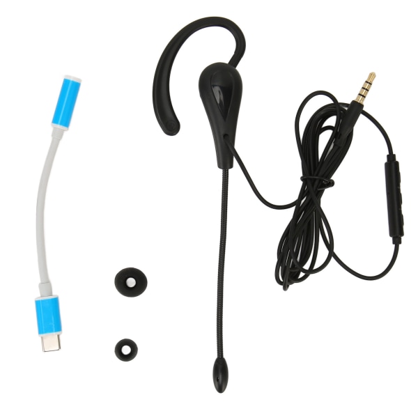 Enkelöra-headset med mikrofontrådbunden brusreducering Lätt mono-hörlursheadset för callcenter kontor typ C