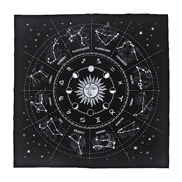 Tarot Special Tablecloth Soft Flocking Tablecloth Divination Card Tablecloth