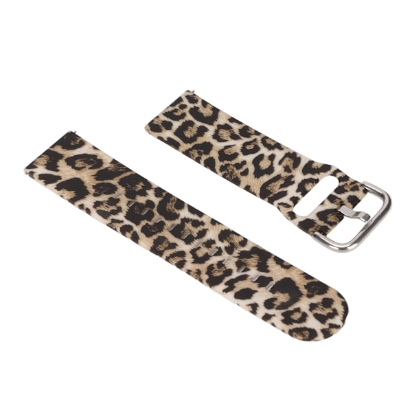 Bløde Silikonremme til Amazfit GTR 3 22mm Justerbare Hurtigudløsnings Silikonarmbånd Leopard Print