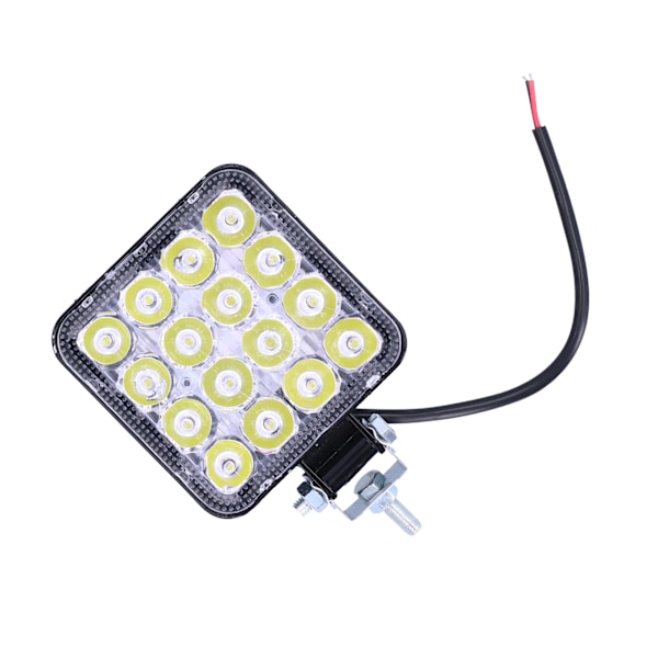 16LED Arbetslampa 48W IP68 Vattentät Tetragonum Universell Modifiering för Bil Motorcykel