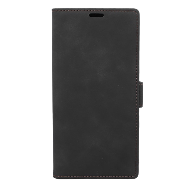 Flip PU- phone case Flip- phone case med korthållare som ger omfattande skydd Svart för Samsung S23 Ultra (sidospänne)