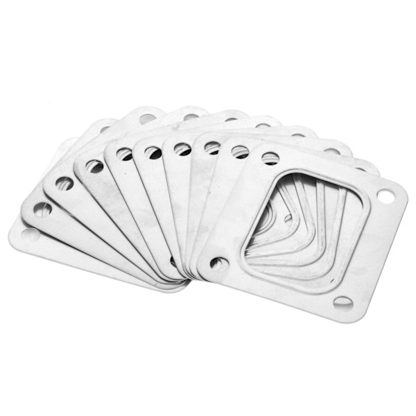 Turbo T4 Flange Pakning Rustfrit Stål 4 Bolthuller Separat Type Metallisk Knusningsstil