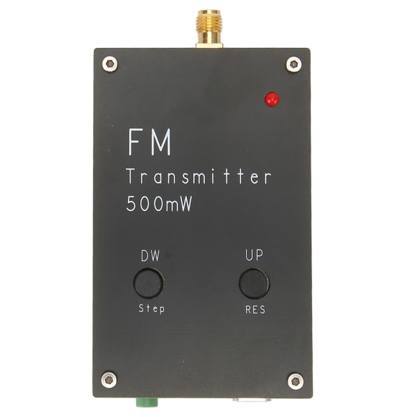 FM stereosender 2000m 500mW RC FMND 88‑108MHz Bærbar FM-sender i aluminiumslegering