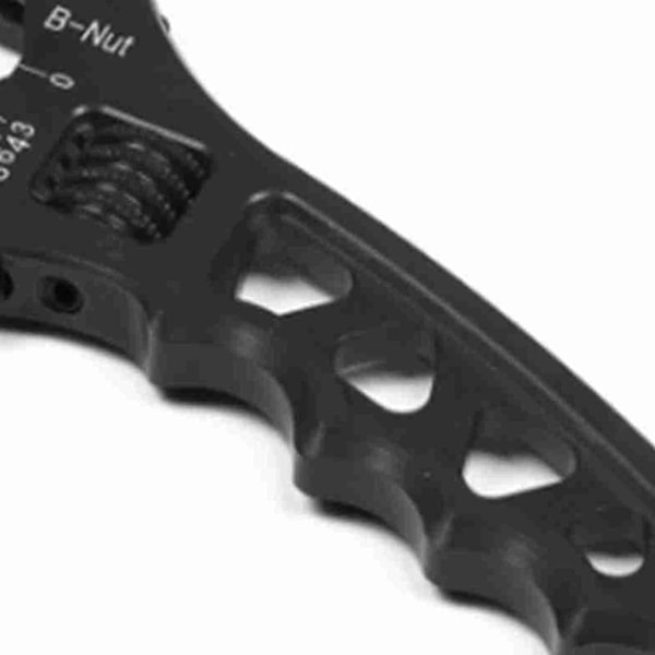 Justerbar Skiftnyckel Smidigare Rotation Rostfri Lättvikts Monkey Spanner för Hem Bil Ompackning Svart