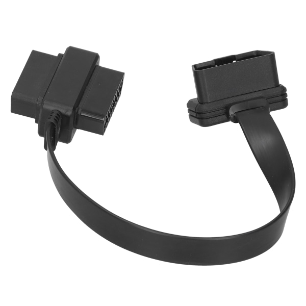30 cm/11,8 tum Universal OBD2-förlängningskabel hane till hona sladd LS-formad armbåge automatisk diagnostikverktyg
