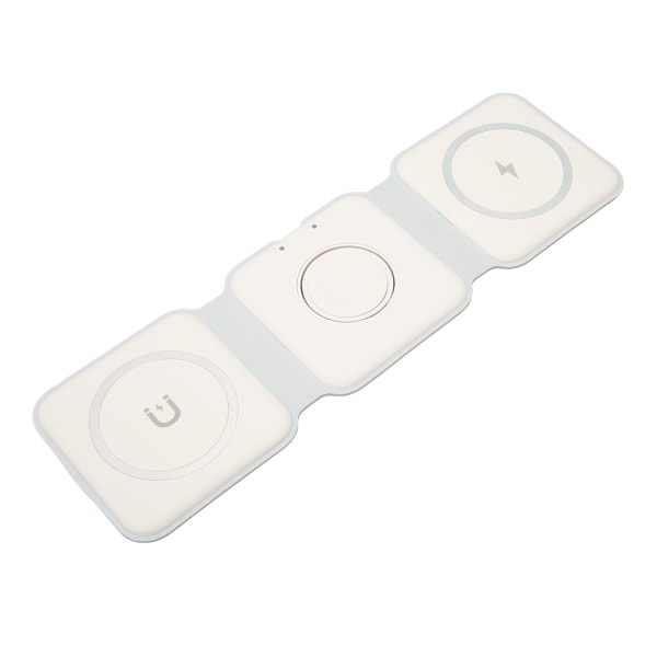 Sammenfoldelig 3 i 1 trådløs oplader USB C Foldbar 3 i 1 opladningsstation til IOS telefon øretelefoner Smart Watch