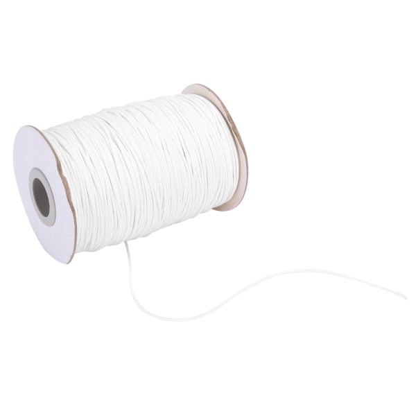 160m Wax Line DIY Ympäristöystävällinen käsin kudottu köysikaulakoru puuvillalanka 1mm (27 # valkoinen)