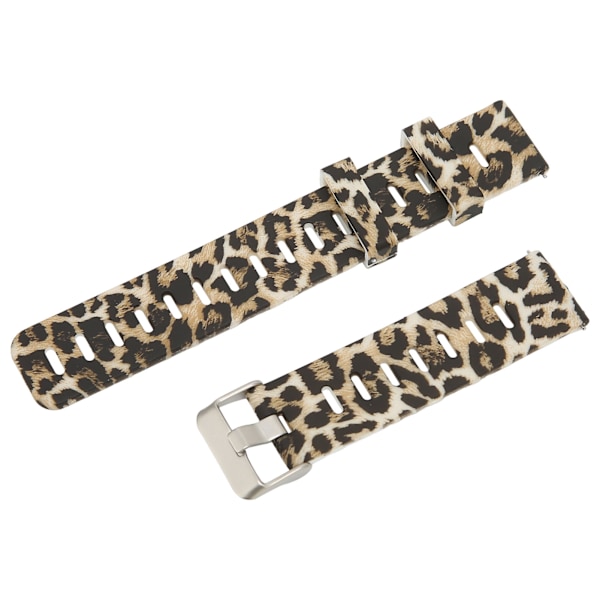 Silikonrem kompatibel med Amazfit GTR 3 Smartwatch Udskiftning 20mm Urrem Elastisk Armbånd Sportsrem Leopard