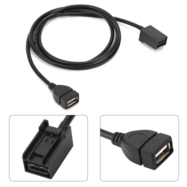 Bil AUX USB Audio Adapter Kabel Musikkkonverter Passer for Honda Civic Jazz CRv Accord Odyssey