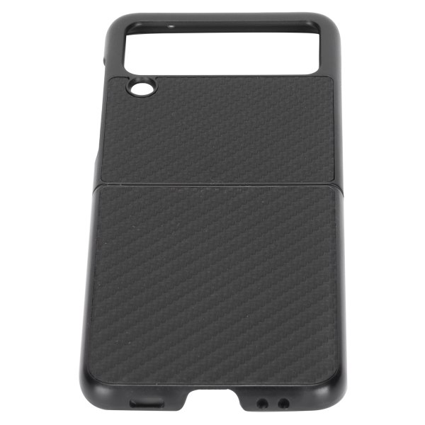 Carbon Fiber Pattern Folding Shell Phone Case til Samsung Galaxy Z Flip 3 Protective CoverBlack