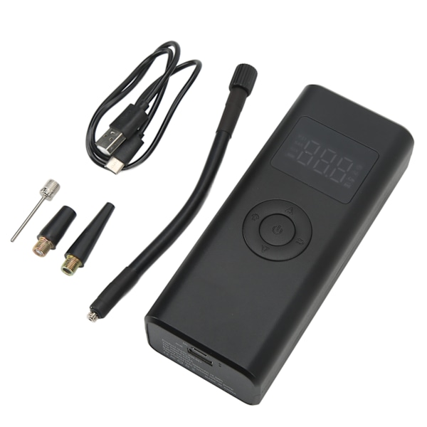Dekklater for dekk, trådløs LED digital skjerm, bærbar USB-C-lading, 150 PSI, kraftig dekkpumpe for motorsykler