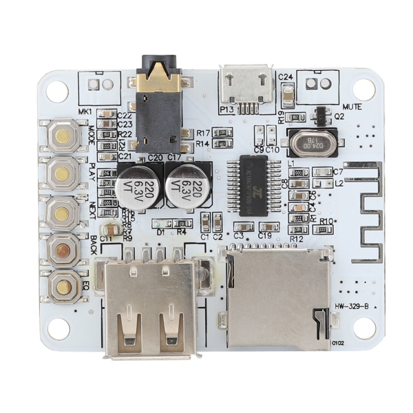 HW-3298 Bluetooth MP3-avkodad modul Audio Receiver Board Amplifier Spela med USB TF-kort