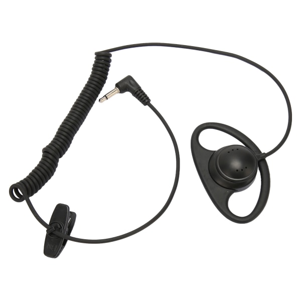 D Shape ensidig hörlur 3,5 mm D Shape Öronkrok Öronsnäcka med lindningsdesign för mobiltelefoner MP3 MP4