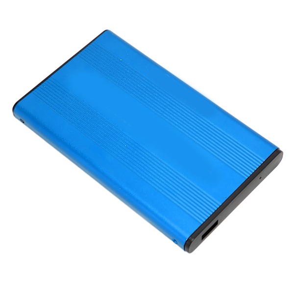 Extern Hårddiskfodral USB 2.0-gränssnitt till SATA 480 Mbps Överföring Aluminiumlegering Material 2,5 tum Extern HDD-fodral Blå