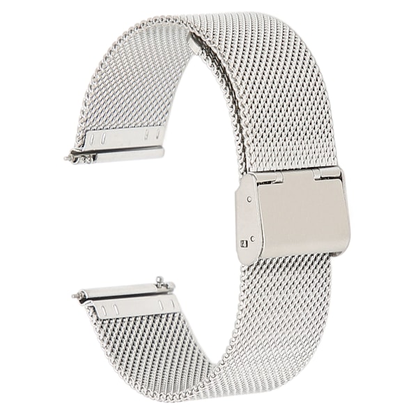 22 mm:n ruostumattomasta teräksestä valmistettu ranneke, verkkomainen kellohihna, pikalukitus, universaali solki Amazfit GTR 3:lle (hopea)